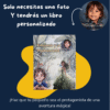 Vista del proceso de personalización del cuento infantil: solo se necesita una foto y el nombre del niño o niña.