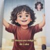 Portada del cuento personalizado "El desayuno mágico" con ilustración y nombre del niño