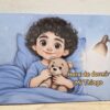 Imagen frontal del cuento "Hora de Dormir" listo para entregar, con diseño personalizado y tierno.