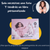 Imagen que muestra que solo se necesita una foto del niño para crear un cuento personalizado.