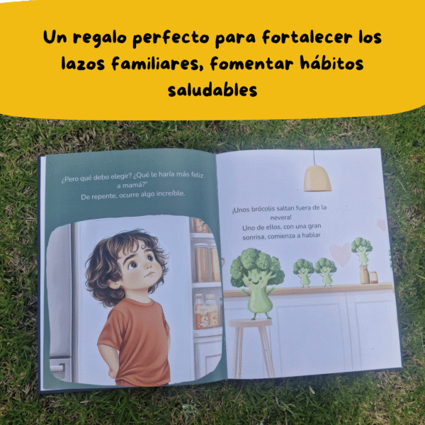Página especial de dedicatoria personalizada para el niño o niña en el cuento "El desayuno mágico"