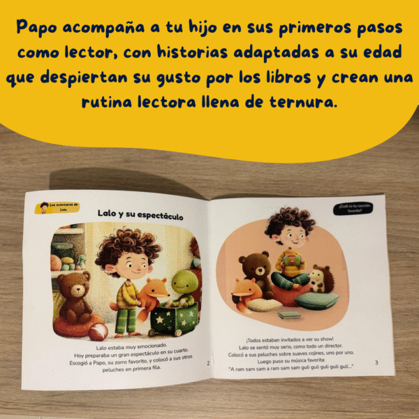 escripción detallada de la revista infantil “Papo y sus amigos” enfocada en la primera infancia