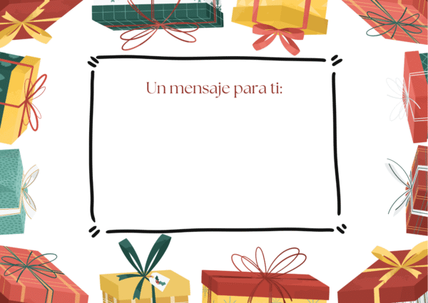 Carta de regalo (1) Tarjeta de regalo (Libro vertical)