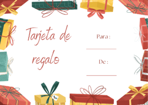Carta de regalo (2) Tarjeta de regalo (Libro vertical)