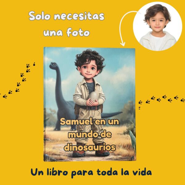 cuento-infantil-mundo-de-dinosaurios-nino-o-nina Niño o niña protagonista explorando el mundo de los dinosaurios en una historia personalizada