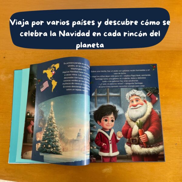 libro-navidad-ninos-viaje-por-el-mundo Ilustraciones del libro infantil mostrando cómo se celebra la Navidad en diferentes países