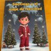 libro-personalizado-navidad-santiago-portada Portada del cuento infantil personalizado “Santiago y el Viaje Mágico de Navidad” con temática navideña